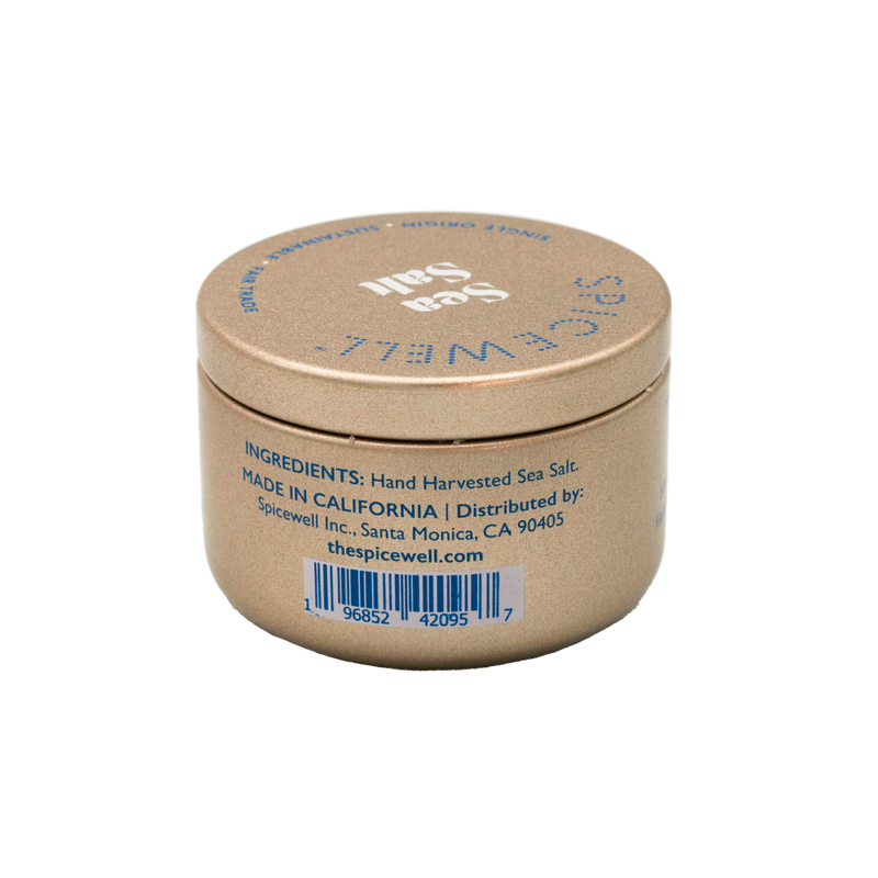 Spicewell - Product - Pocket Sea Salt - Anniversary - Limited Edition Fair Trade - Single-Origin - Hand-Harvested - Back - With Ingredients List